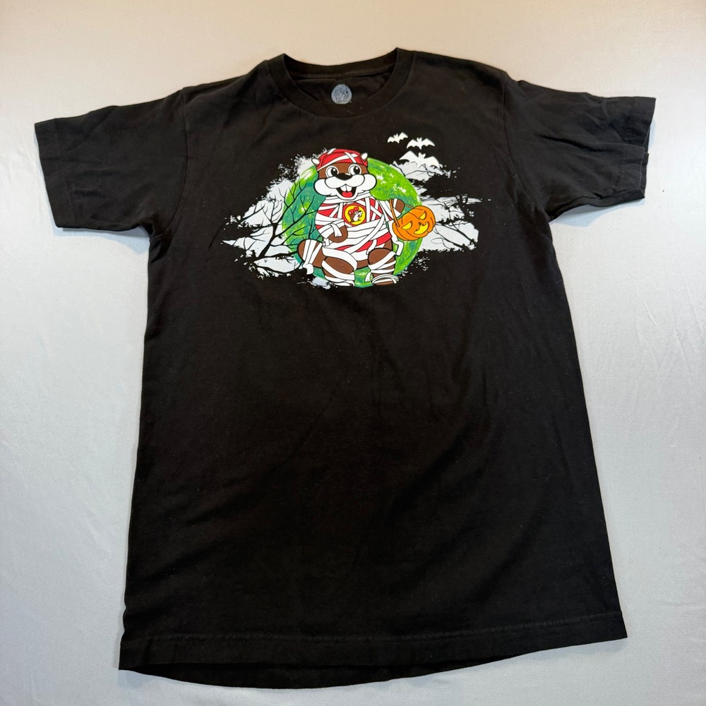 Buc-ee's Halloween Boo‎ Crew Mummy Graphic T-Shirt Mens Medium Black Cotton